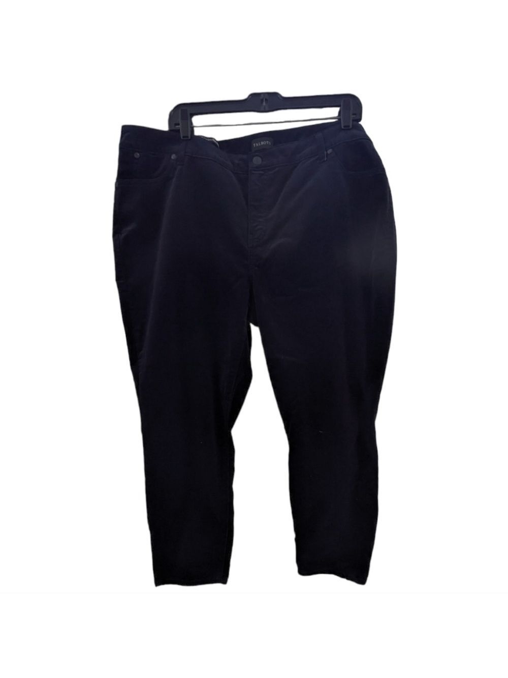 Talbots Navy Stretchy Courderoy Slim Ankle Pants Size 20WP EUC